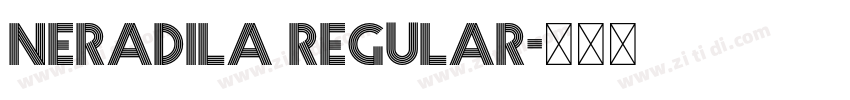 Neradila Regular字体转换